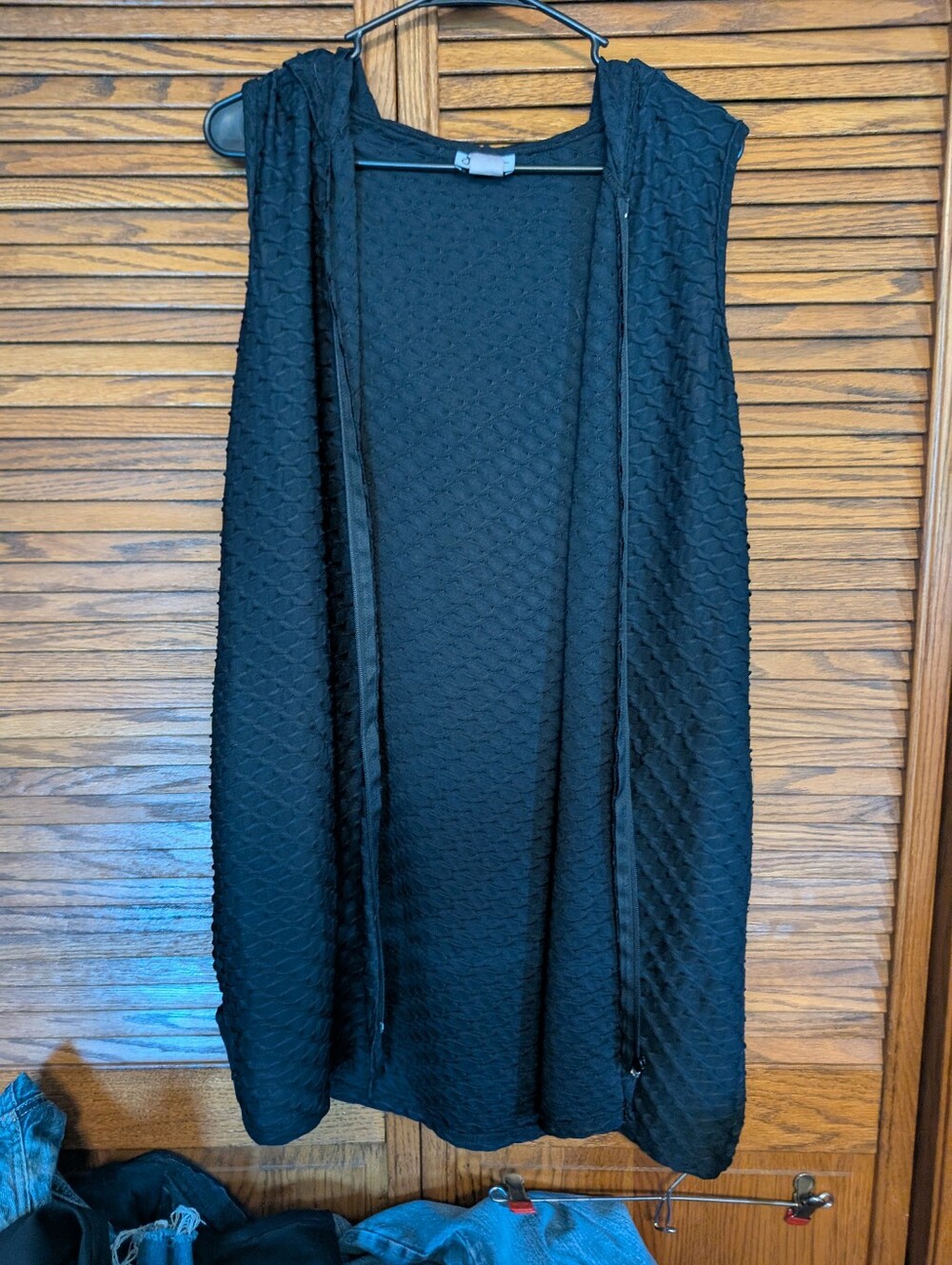 Jordan Taylor Ladies Hooded Swim Cover Black Size Medium‎
